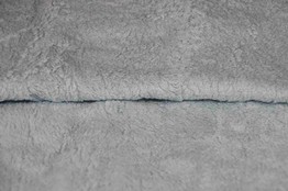 Bio-Plüsch eisblau