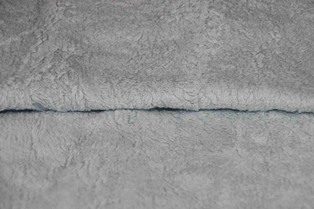 Bio-Plüsch eisblau