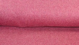 Bio Baumwollfleece altrosa meliert