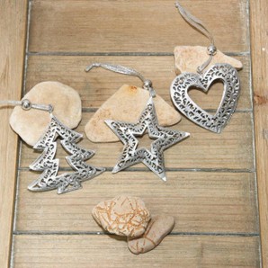 Hängeschmuck Metall Set