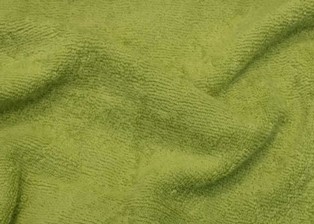 Strickfrottee Bio weich grün